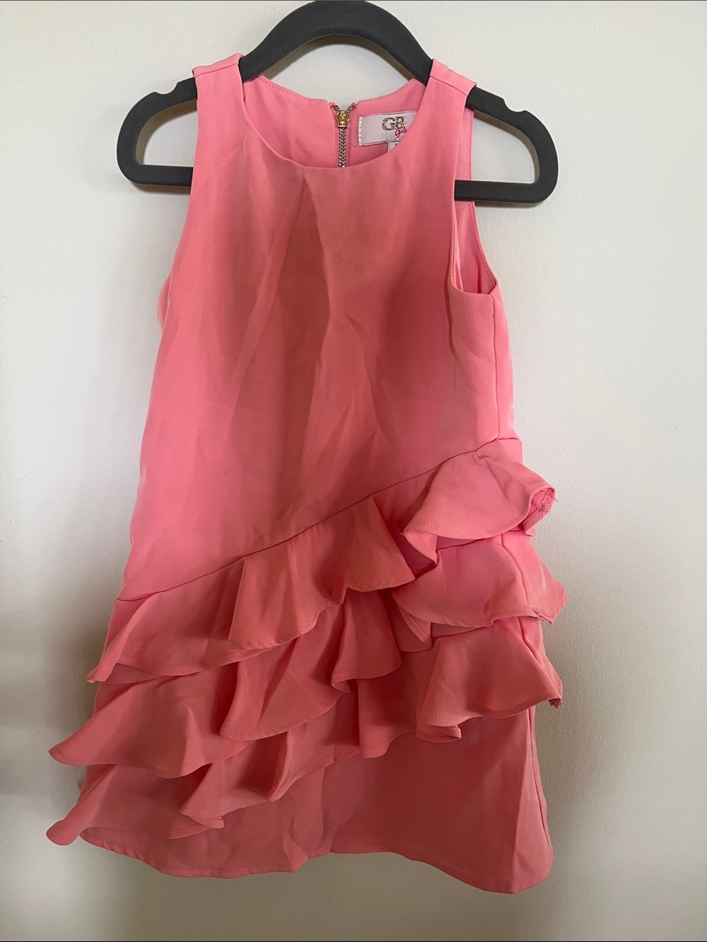 Gianni Bini Pink Ruffle Layered Dress